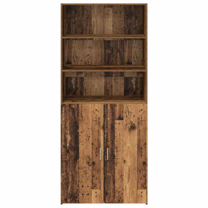 Highboard Altholz 80 x 42,5 x 185 cm Holzwerkstoff