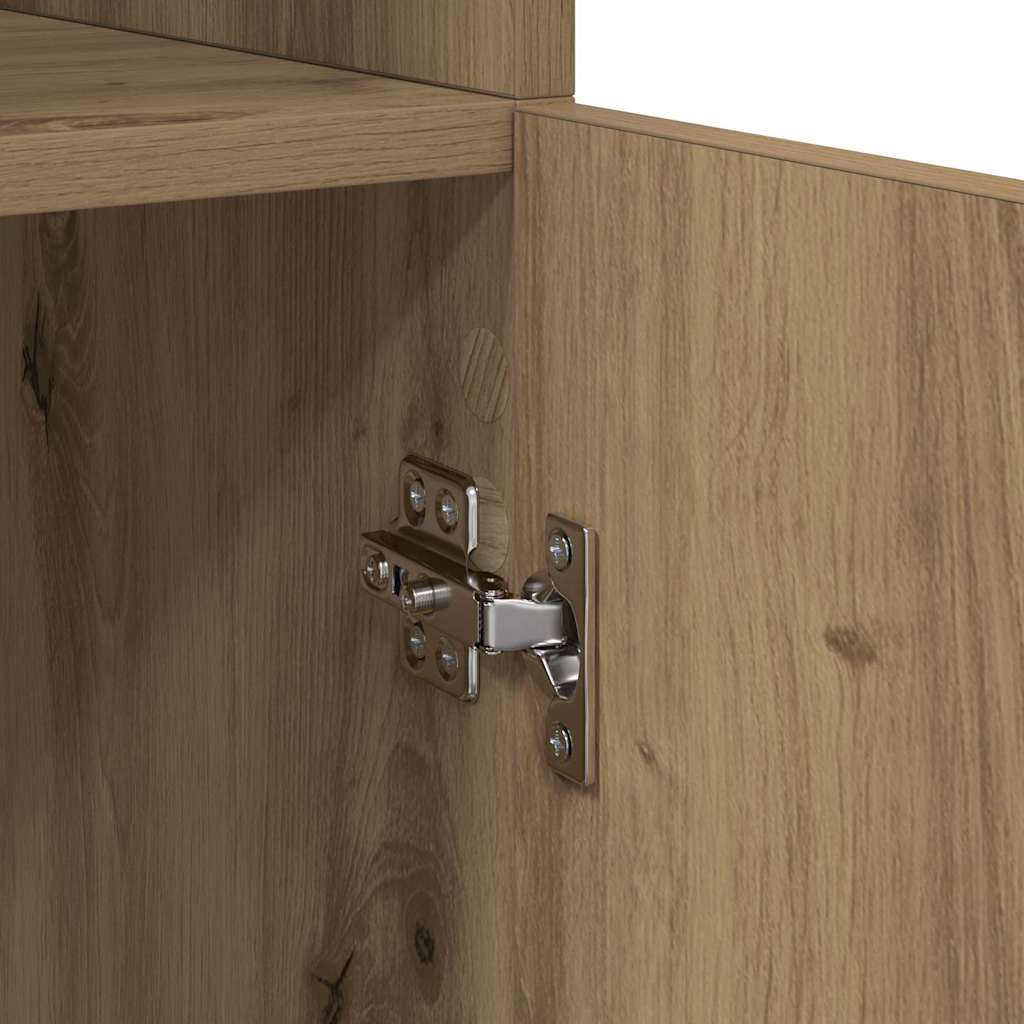 Highboard Artisan-Eiche 80 x 42,5 x 185 cm Holzwerkstoff