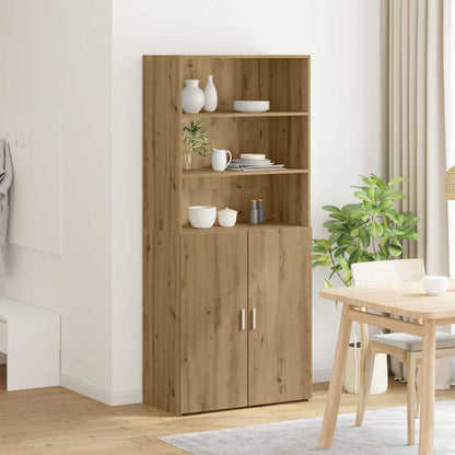 Highboard Artisan-Eiche 80 x 42,5 x 185 cm Holzwerkstoff