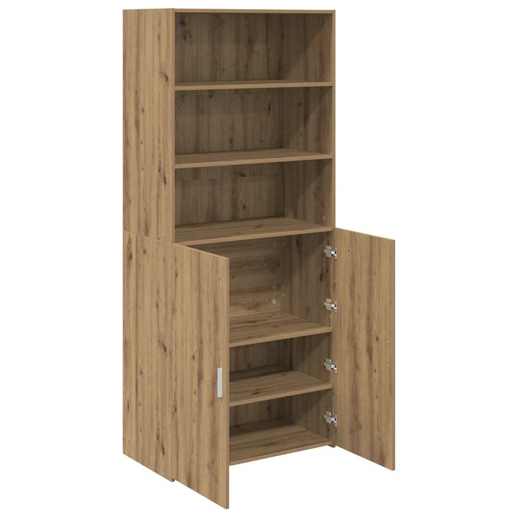 Highboard Artisan-Eiche 80 x 42,5 x 185 cm Holzwerkstoff