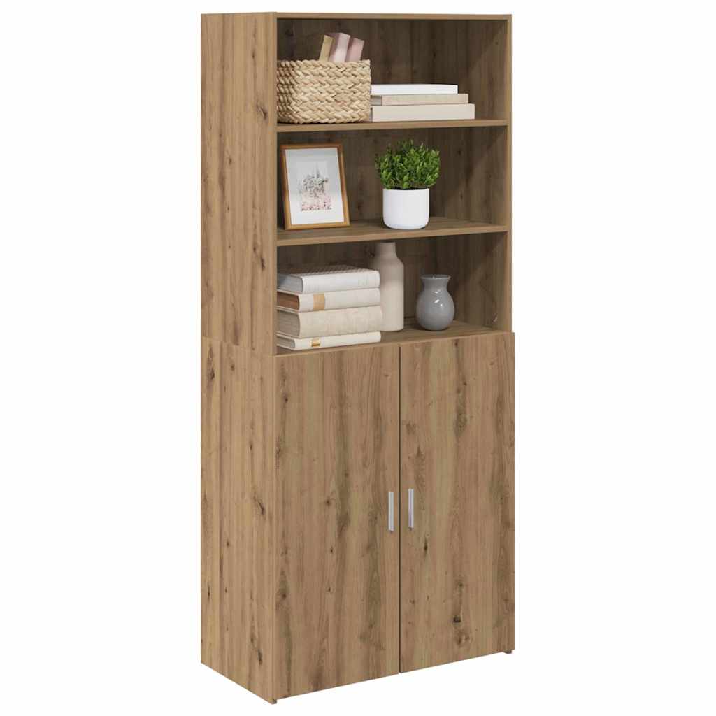 Highboard Artisan-Eiche 80 x 42,5 x 185 cm Holzwerkstoff