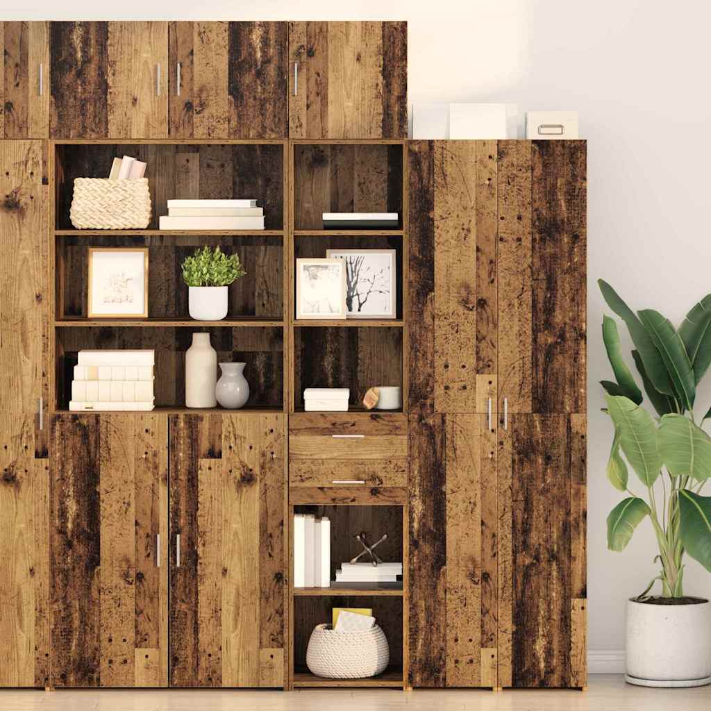 Highboard Altholz 40 x 42,5 x 185 cm Holzwerkstoff