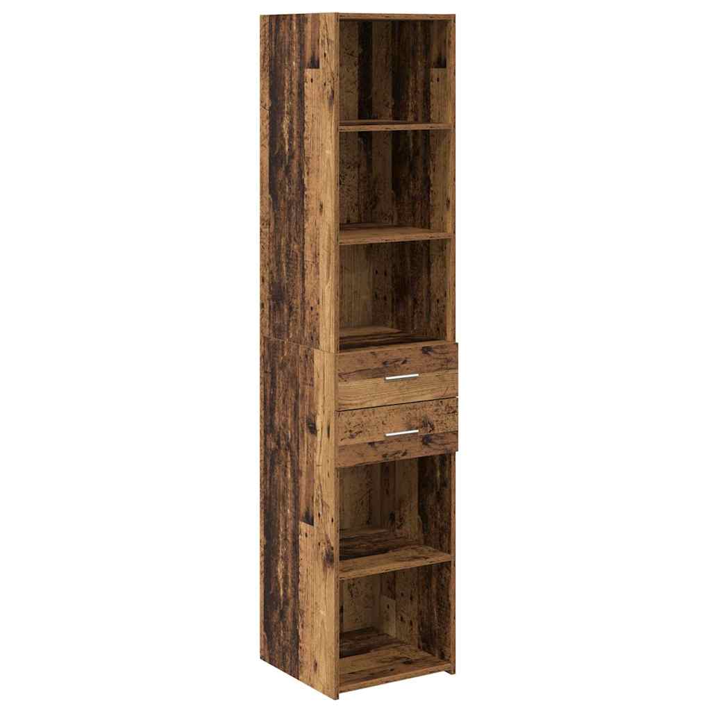 Highboard Altholz 40 x 42,5 x 185 cm Holzwerkstoff