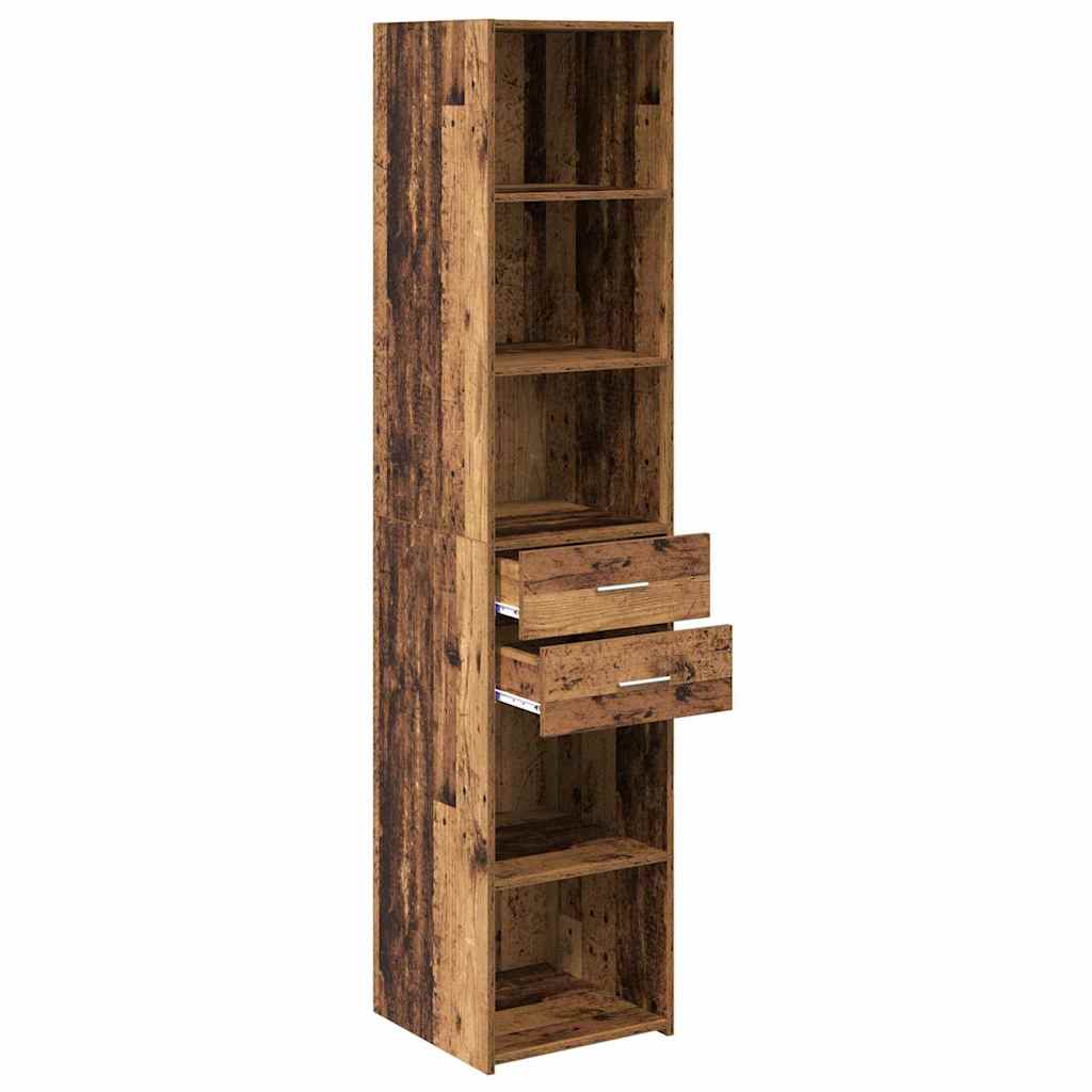 Highboard Altholz 40 x 42,5 x 185 cm Holzwerkstoff