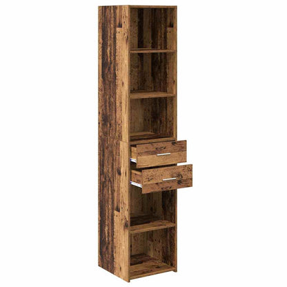 Highboard Altholz 40 x 42,5 x 185 cm Holzwerkstoff