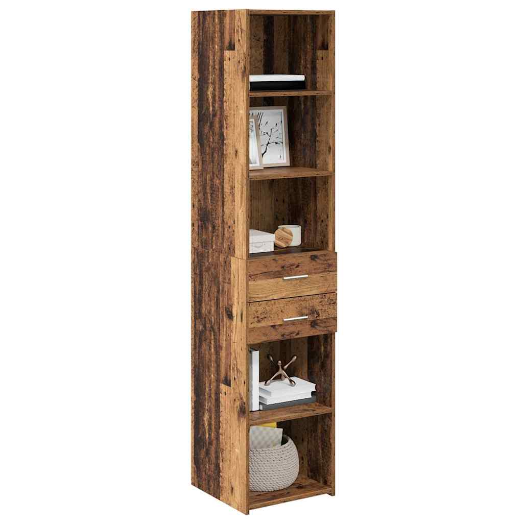 Highboard Altholz 40 x 42,5 x 185 cm Holzwerkstoff