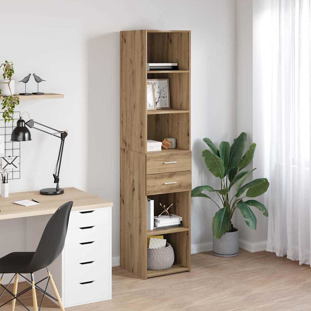 Highboard Artisan-Eiche 40 x 42,5 x 185 cm Holzwerkstoff