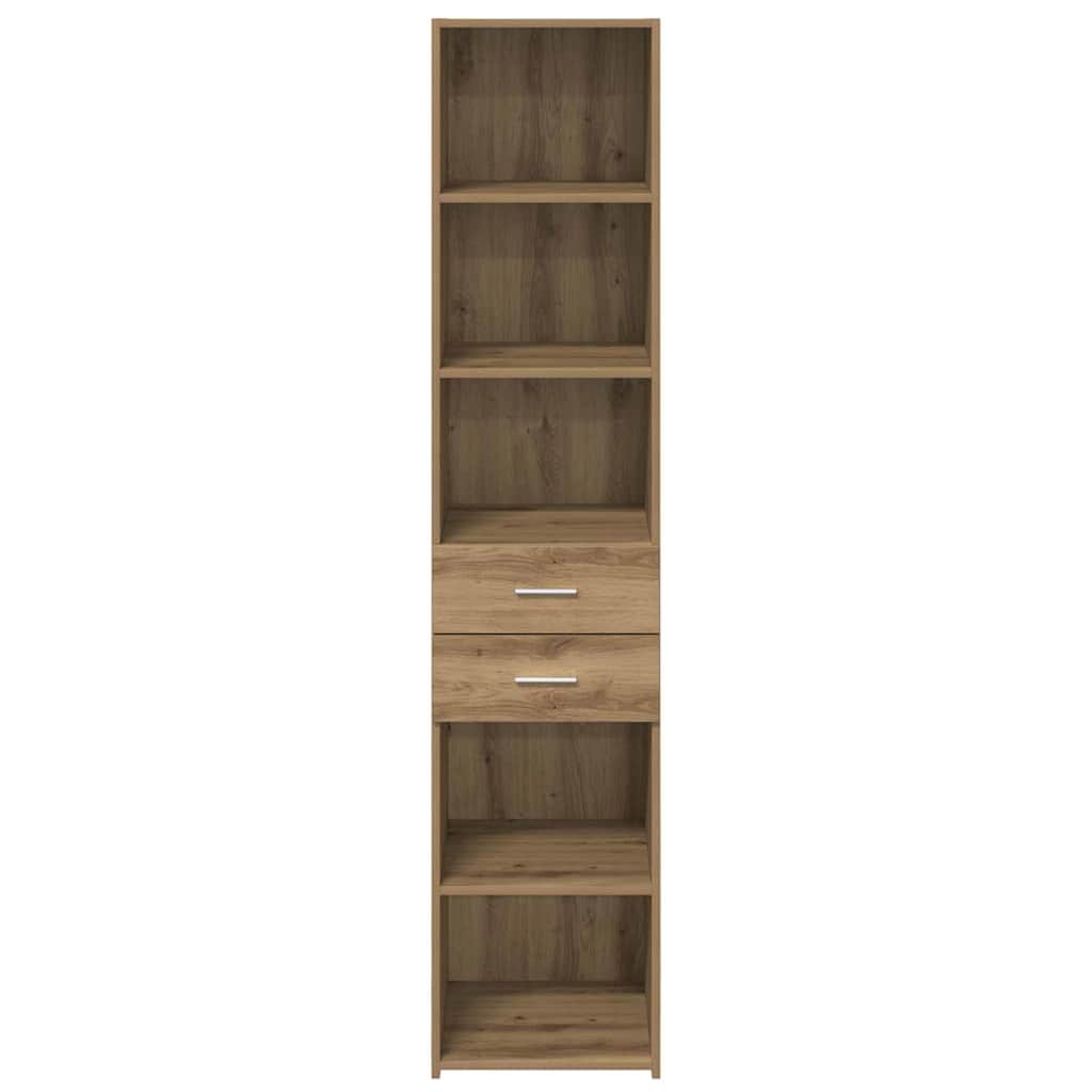 Highboard Artisan-Eiche 40 x 42,5 x 185 cm Holzwerkstoff