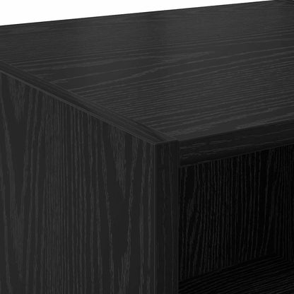 Highboard Schwarz Eichen-Optik 40 x 42,5 x 185 cm Holzwerkstoff