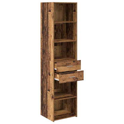 Highboard Altholz 45 x 42,5 x 185 cm Holzwerkstoff