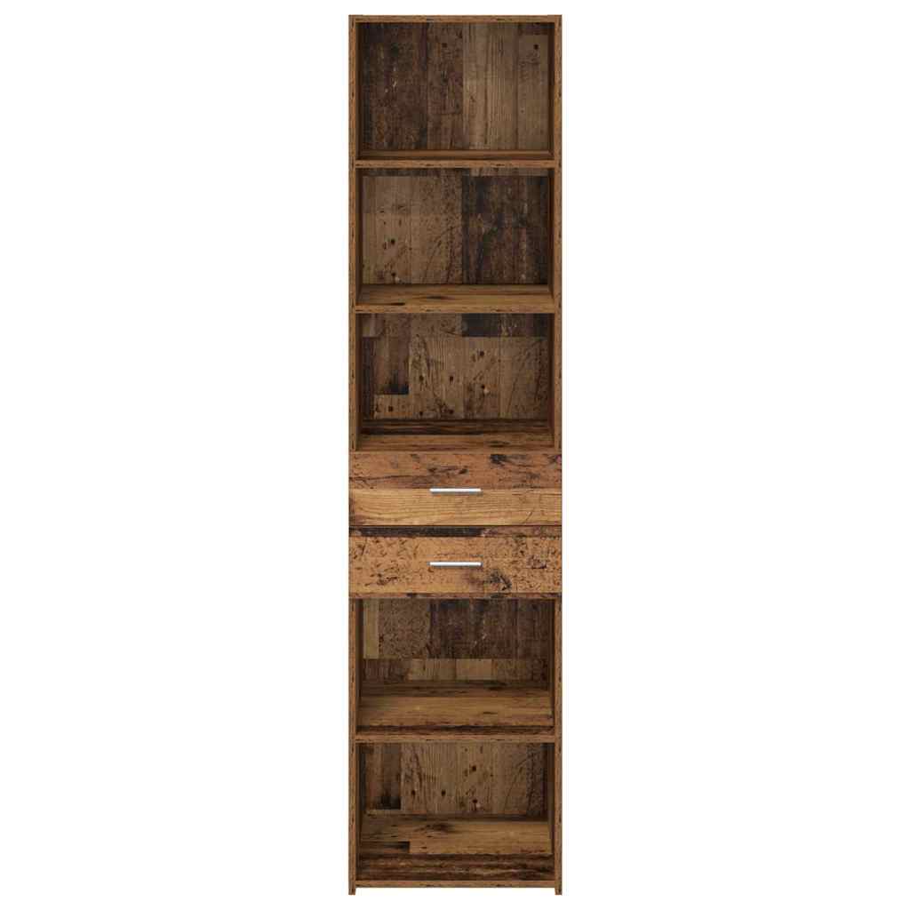 Highboard Altholz 45 x 42,5 x 185 cm Holzwerkstoff