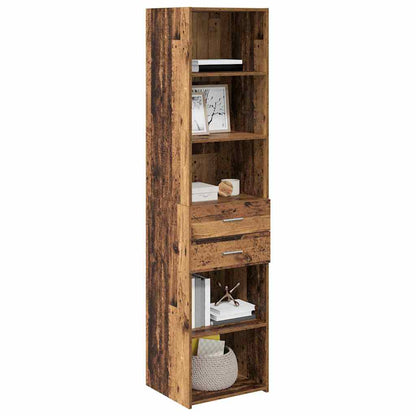 Highboard Altholz 45 x 42,5 x 185 cm Holzwerkstoff