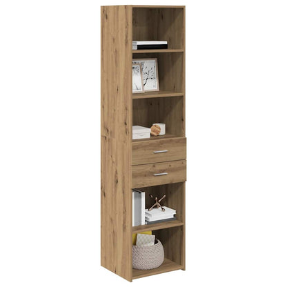 Highboard Artisan-Eiche 45 x 42,5 x 185 cm Holzwerkstoff