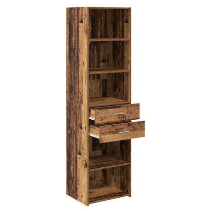 Highboard Altholz 50 x 42,5 x 185 cm Holzwerkstoff