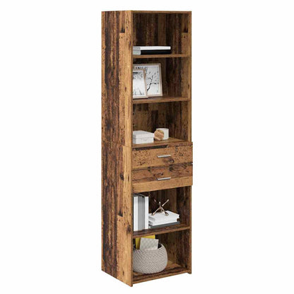 Highboard Altholz 50 x 42,5 x 185 cm Holzwerkstoff
