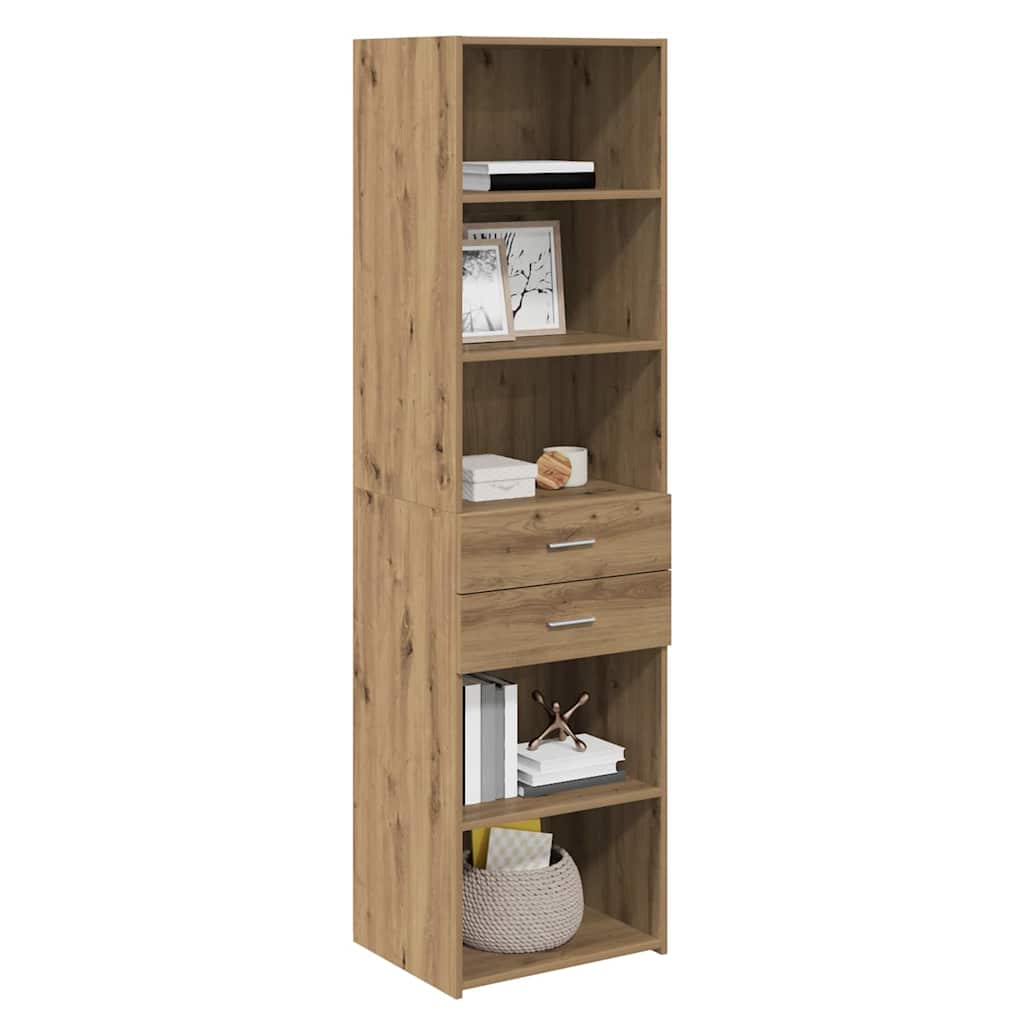 Highboard Artisan-Eiche 50 x 42,5 x 185 cm Holzwerkstoff