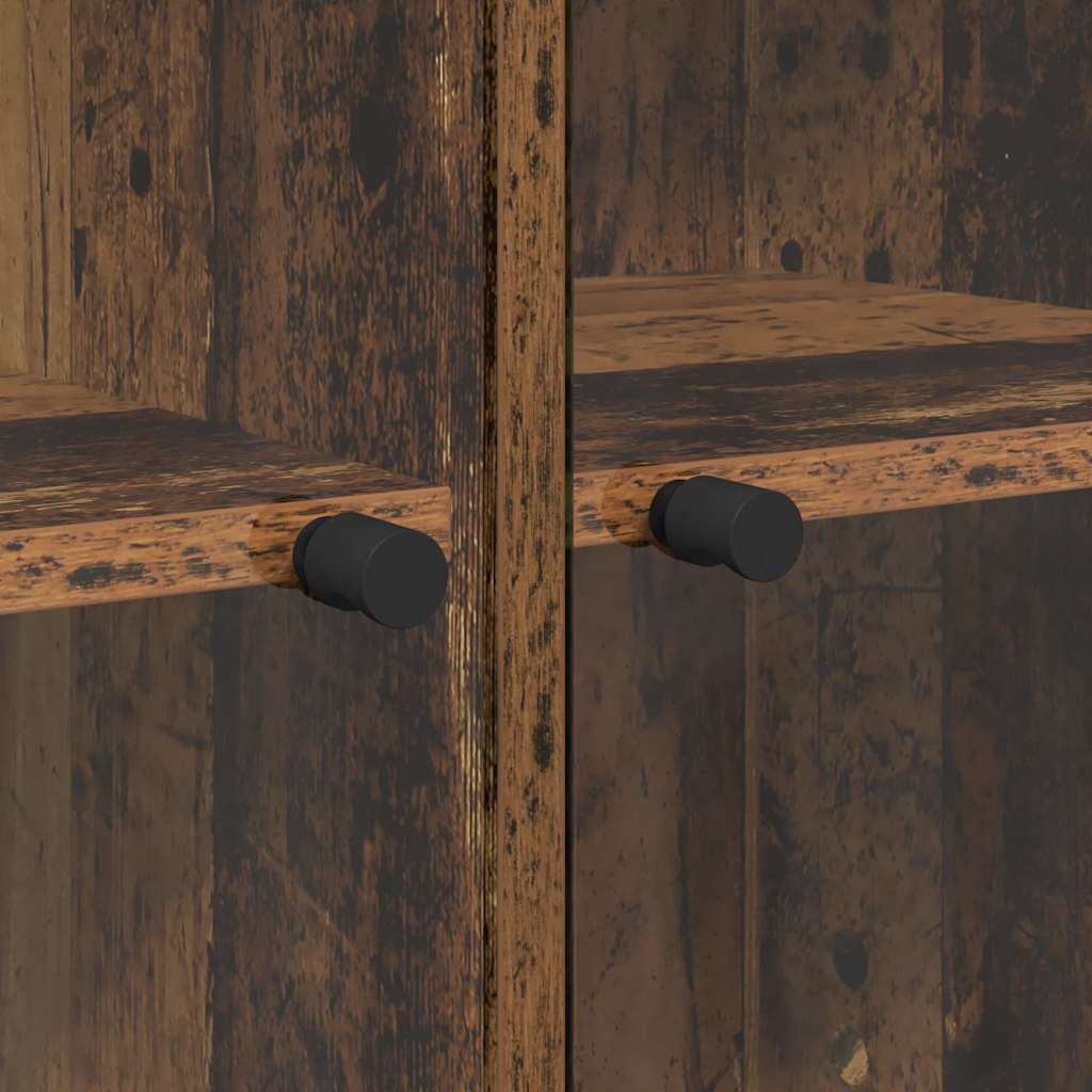 Highboard 2 pcs Altholz 136 x 37 x 142 cm Holzwerkstoff