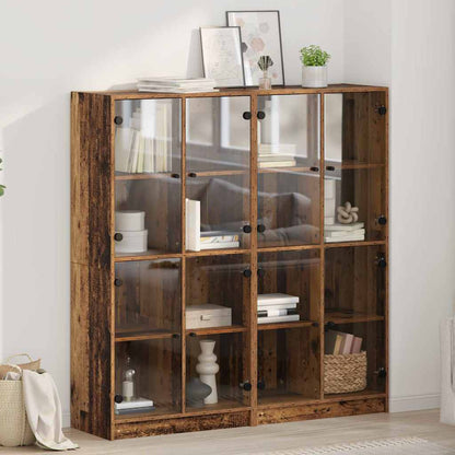 Highboard 2 pcs Altholz 136 x 37 x 142 cm Holzwerkstoff