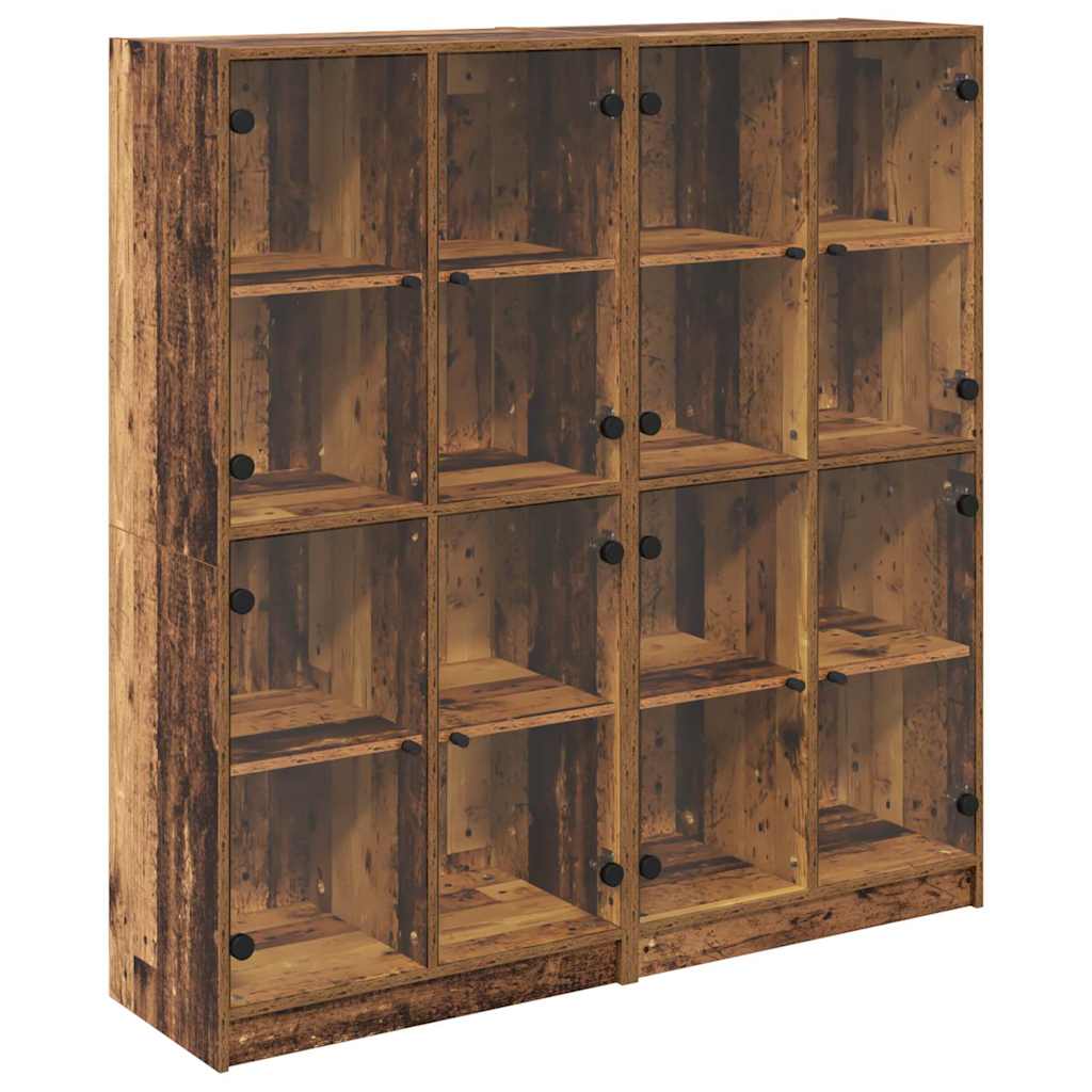 Highboard 2 pcs Altholz 136 x 37 x 142 cm Holzwerkstoff