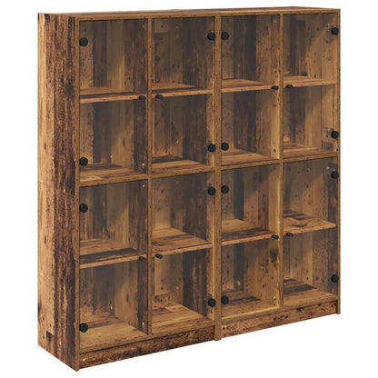 Highboard 2 pcs Altholz 136 x 37 x 142 cm Holzwerkstoff