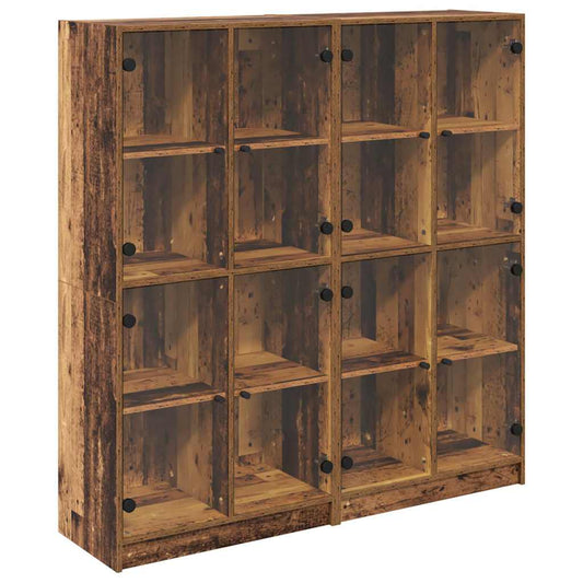 Highboard 2 pcs Altholz 136 x 37 x 142 cm Holzwerkstoff