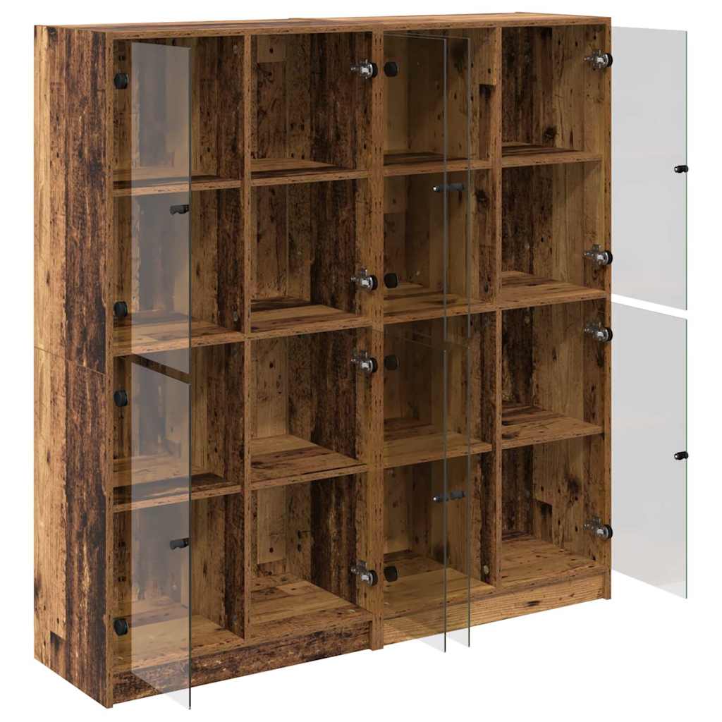 Highboard 2 pcs Altholz 136 x 37 x 142 cm Holzwerkstoff