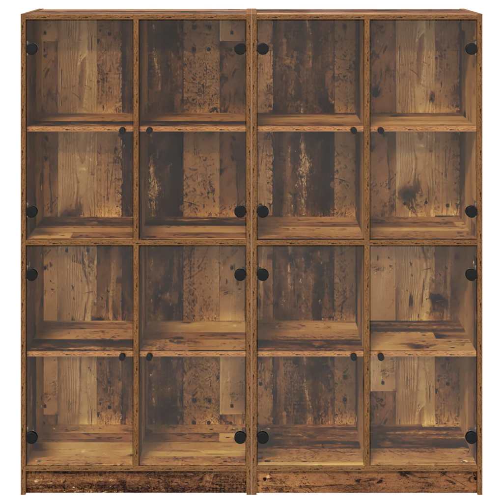 Highboard 2 pcs Altholz 136 x 37 x 142 cm Holzwerkstoff