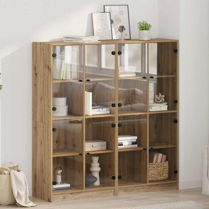Highboard 2 pcs Artisan-Eiche 136 x 37 x 142 cm Holzwerkstoff