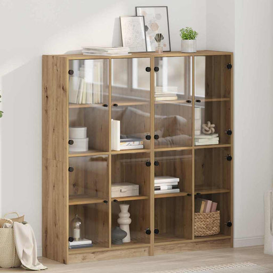 Highboard 2 pcs Artisan-Eiche 136 x 37 x 142 cm Holzwerkstoff
