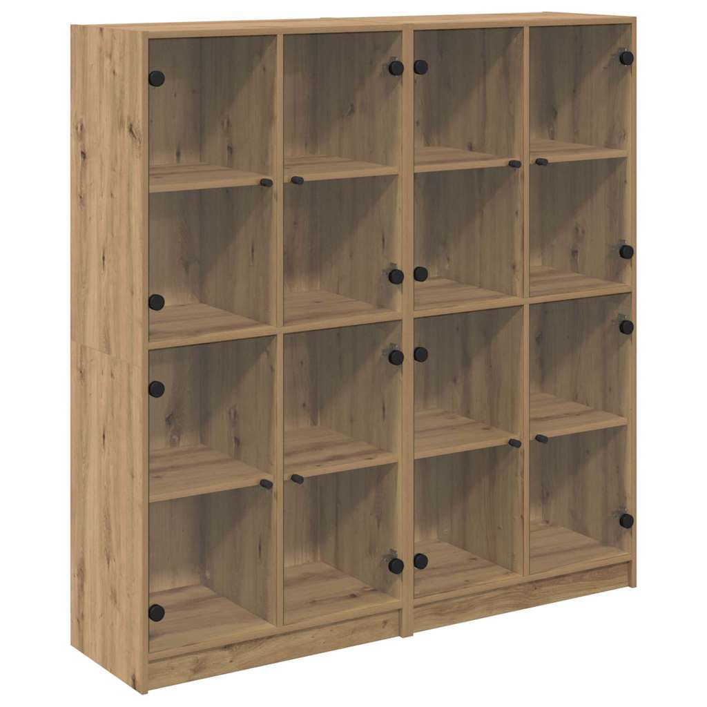Highboard 2 pcs Artisan-Eiche 136 x 37 x 142 cm Holzwerkstoff