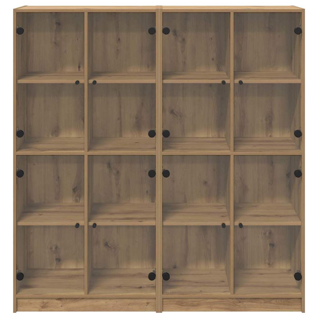 Highboard 2 pcs Artisan-Eiche 136 x 37 x 142 cm Holzwerkstoff