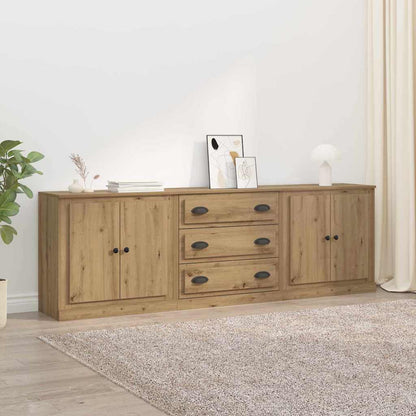 Sideboards 3 pcs Altholz 210 x 35,5 x 67,5 cm Holzwerkstoff