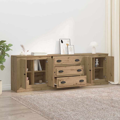 Sideboards 3 pcs Altholz 210 x 35,5 x 67,5 cm Holzwerkstoff