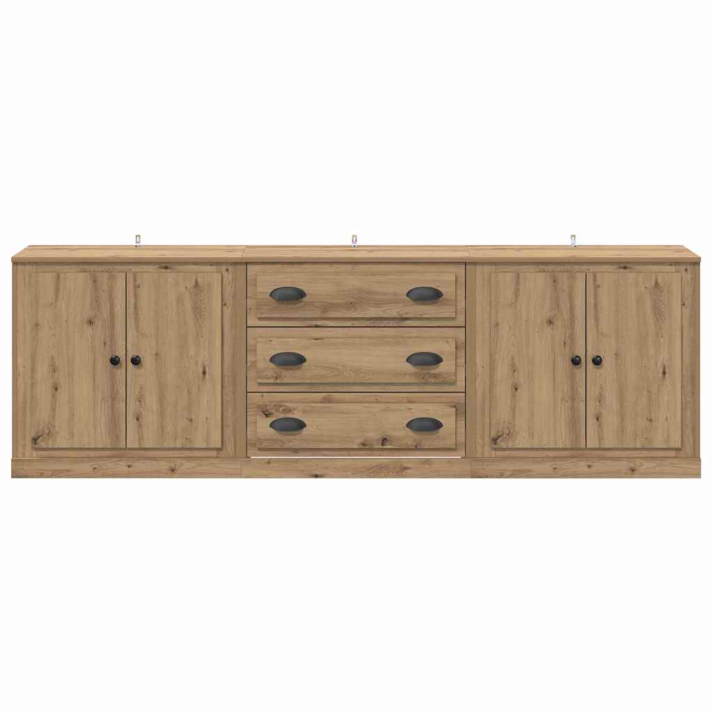 Sideboards 3 pcs Altholz 210 x 35,5 x 67,5 cm Holzwerkstoff