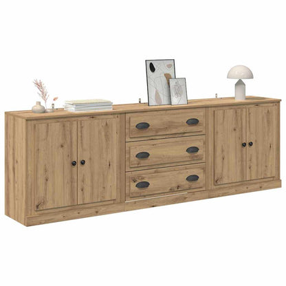 Sideboards 3 pcs Altholz 210 x 35,5 x 67,5 cm Holzwerkstoff