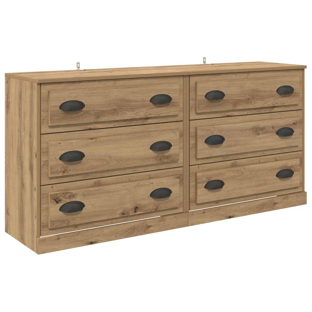 Sideboards 2 pcs Artisan-Eiche 70 x 35,5 x 67,5 cm