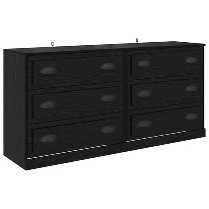 Sideboards 2 pcs Schwarz Eichen-Optik 70 x 35,5 x 67,5 cm
