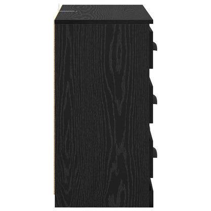 Sideboards 2 pcs Schwarz Eichen-Optik 70 x 35,5 x 67,5 cm