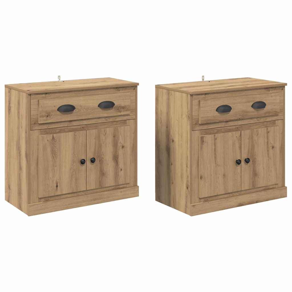 Sideboards 2 pcs Artisan-Eiche 70 x 35,5 x 67,5 cm