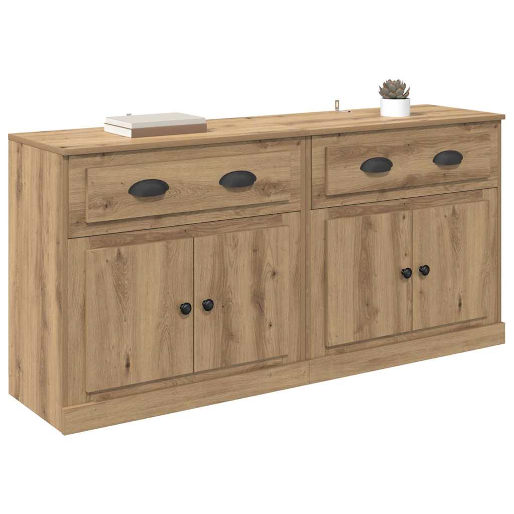Sideboards 2 pcs Artisan-Eiche 70 x 35,5 x 67,5 cm