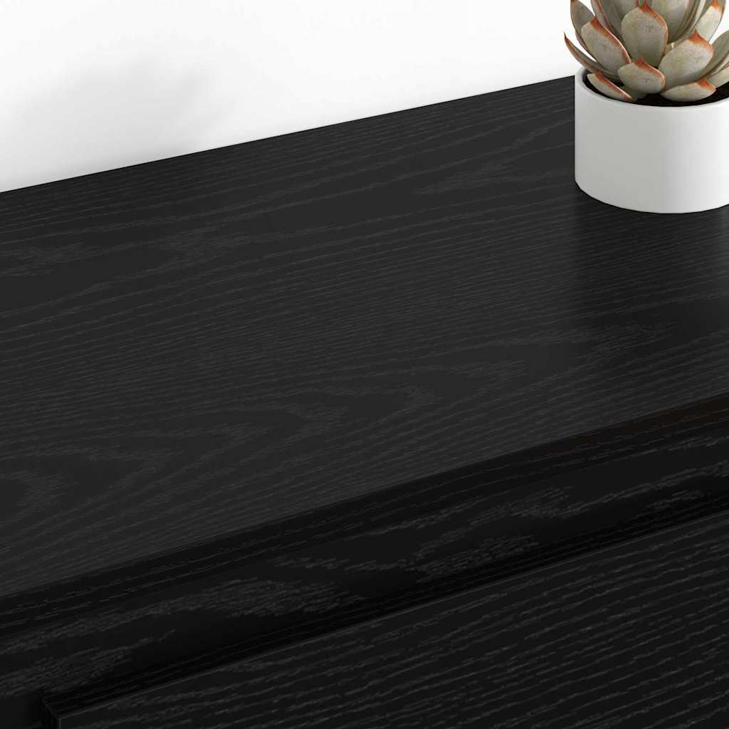 Sideboards 2 pcs Schwarz Eichen-Optik 70 x 35,5 x 67,5 cm