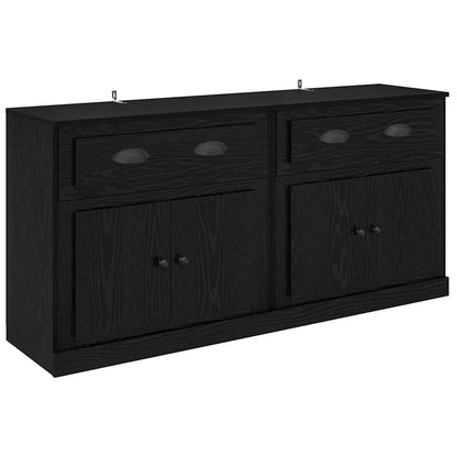 Sideboards 2 pcs Schwarz Eichen-Optik 70 x 35,5 x 67,5 cm