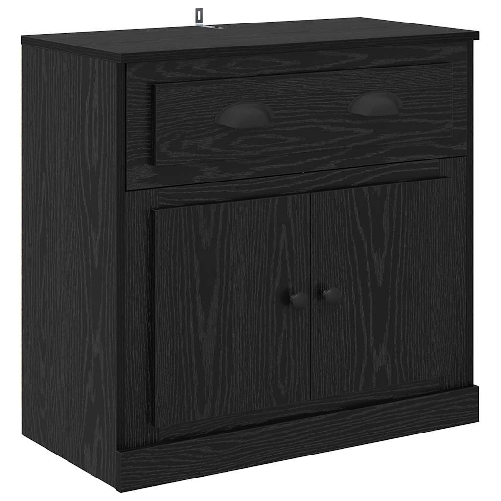 Sideboards 2 pcs Schwarz Eichen-Optik 70 x 35,5 x 67,5 cm