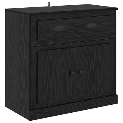 Sideboards 2 pcs Schwarz Eichen-Optik 70 x 35,5 x 67,5 cm