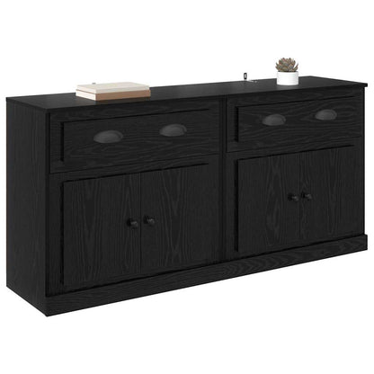 Sideboards 2 pcs Schwarz Eichen-Optik 70 x 35,5 x 67,5 cm