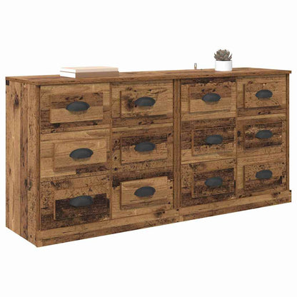Sideboards 2 pcs Altholz 70 x 35,5 x 67,5 cm Holzwerkstoff
