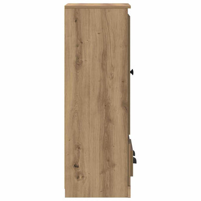 Highboard mit Schubladen 3 pcs Artisan-Eiche Holzwerkstoff