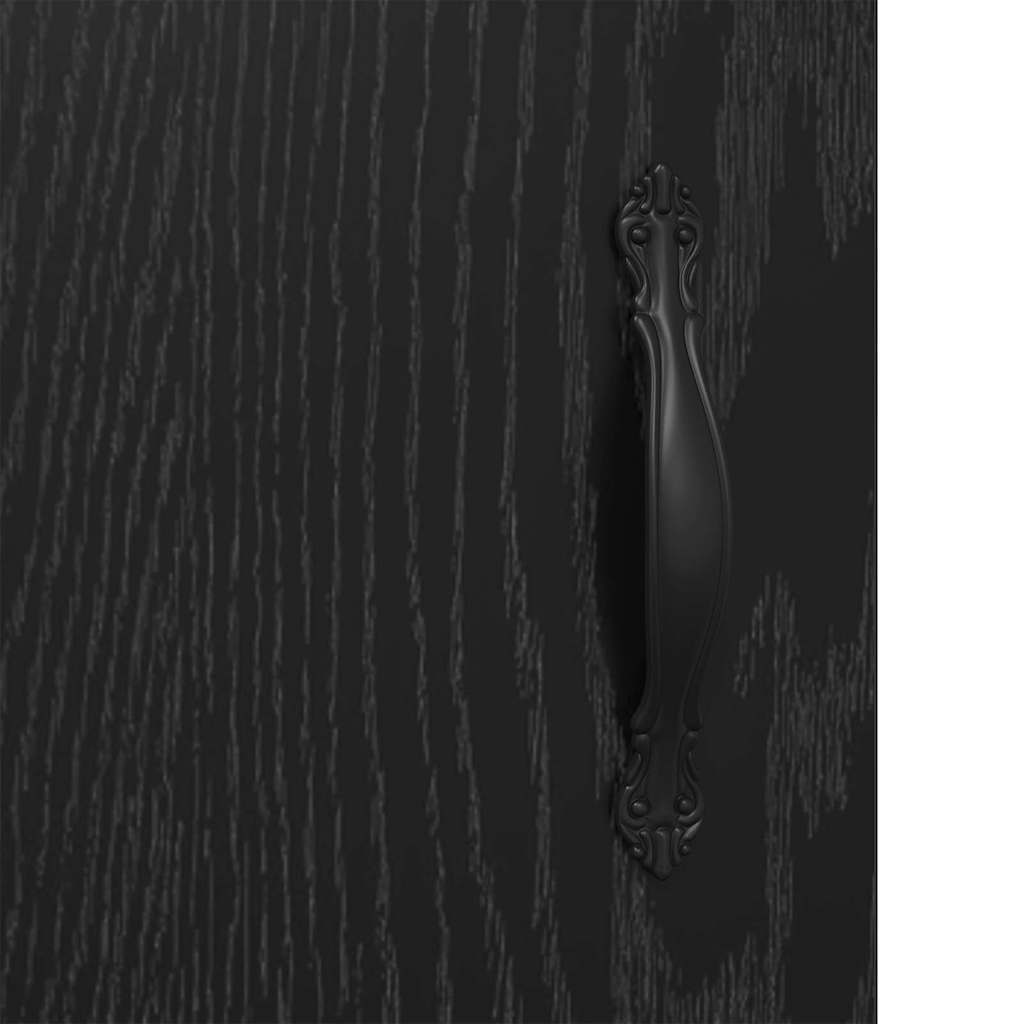 Wandschränke 2 pcs Schwarz Eichen-Optik 69,5 x 34 x 90 cm