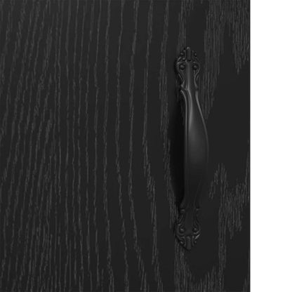 Wandschränke 2 pcs Schwarz Eichen-Optik 69,5 x 34 x 90 cm