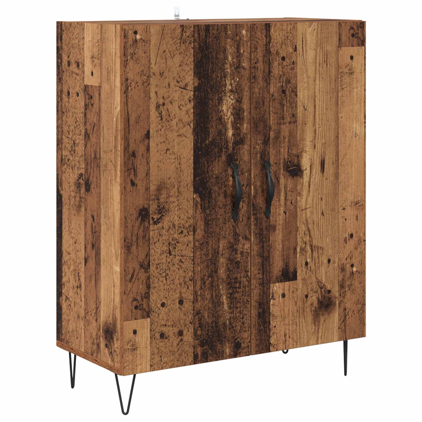 Highboard Altholz 69,5 x 34 x 180 cm Holzwerkstoff